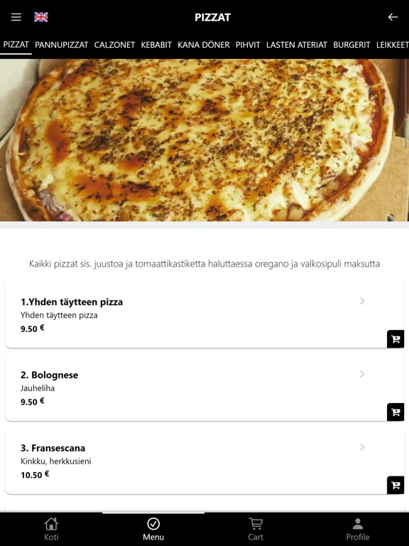 Ravintola Heros iPad  Screenshots
