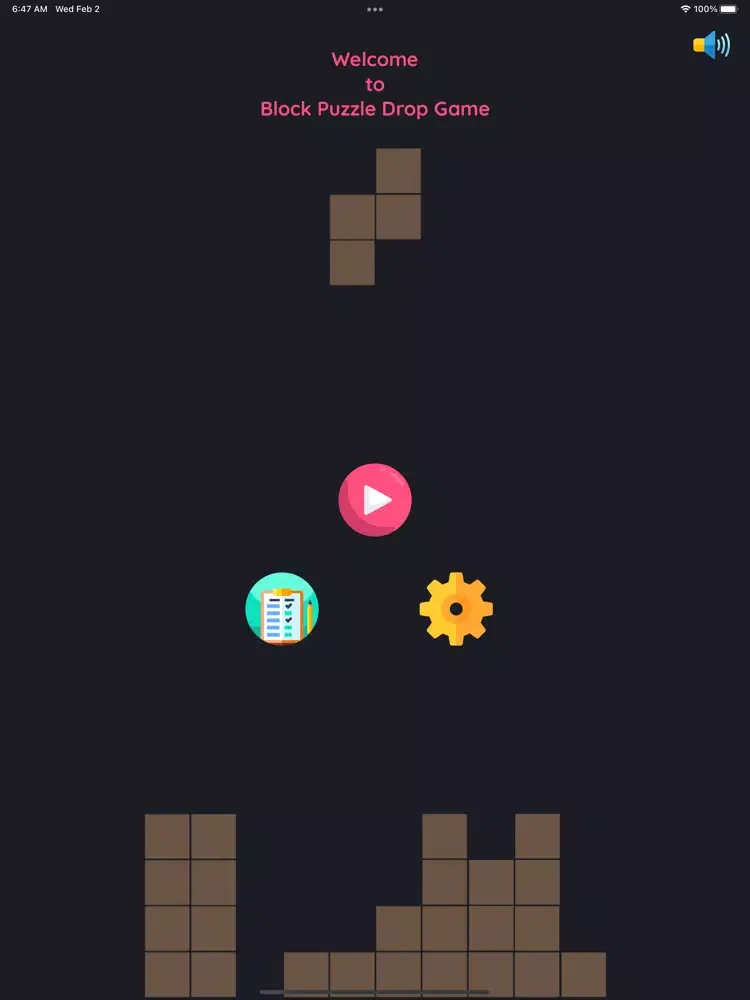 Ảnh chụp màn hình của Block Puzzle Drop Game iPad 