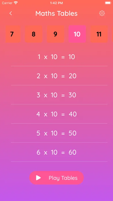 Zrzuty ekranu 2048 Game & Maths Tables