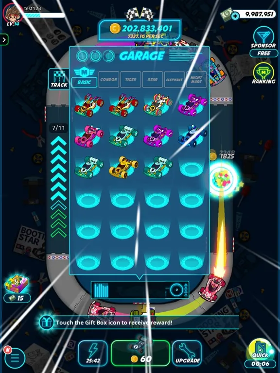 Merge Racer : Idle Merge Game iPad 应用截图