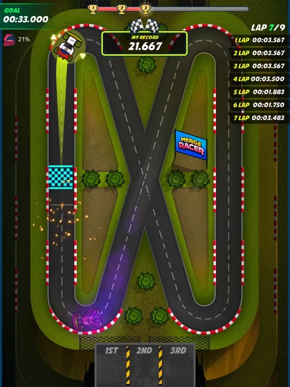 Merge Racer : Idle Merge Game iPad 应用截图