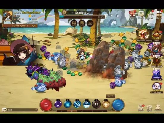 The Wizard Diary : Idle RPG iPad  سکرین شاٹس
