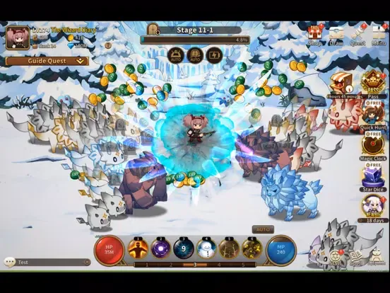 The Wizard Diary : Idle RPG iPad  سکرین شاٹس