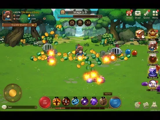 The Wizard Diary : Idle RPG iPad  سکرین شاٹس