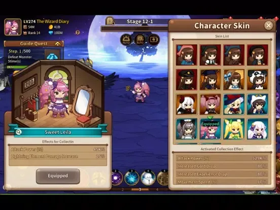 The Wizard Diary : Idle RPG iPad  سکرین شاٹس