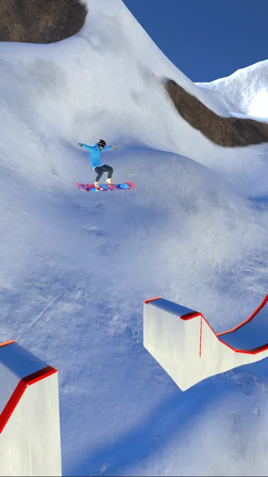 Capturas de tela do Snowboard Stuntman