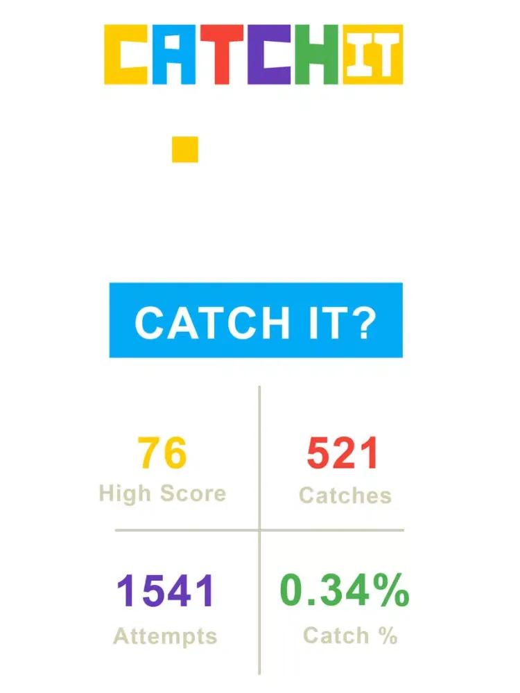Tangkapan layar CatchIt? iPad 