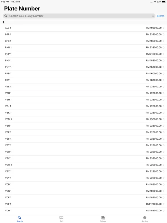Capturas de pantalla de MY Plate Number Malaysia iPad 