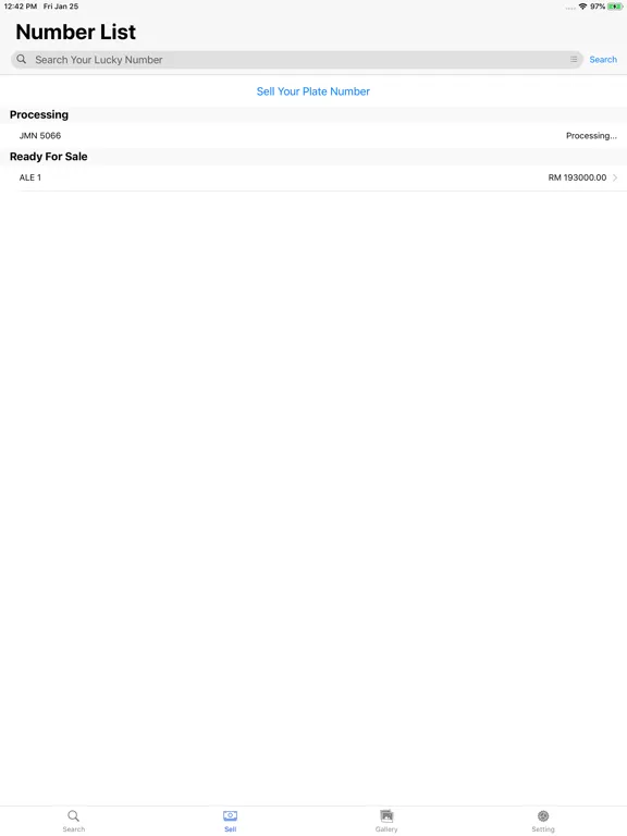 Capturas de pantalla de MY Plate Number Malaysia iPad 
