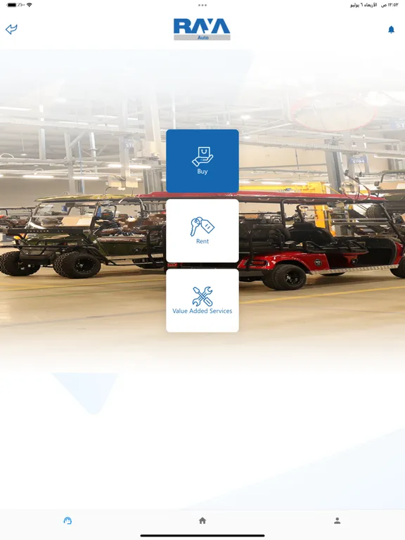 Ảnh chụp màn hình của Raya Auto-EV iPad 