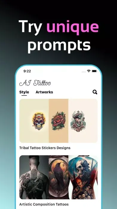 AI Tattoo Generator . Screenshots