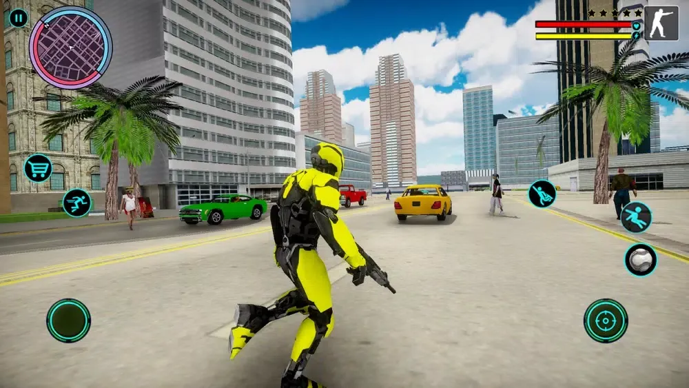 Tangkapan layar Soccer Robot Grand Superhero