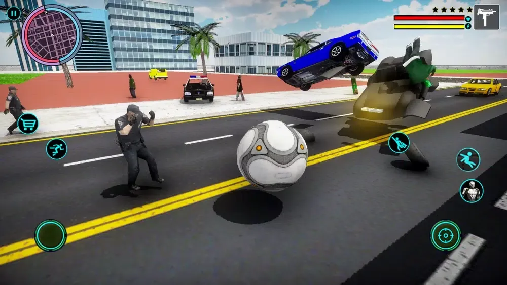 Tangkapan layar Soccer Robot Grand Superhero