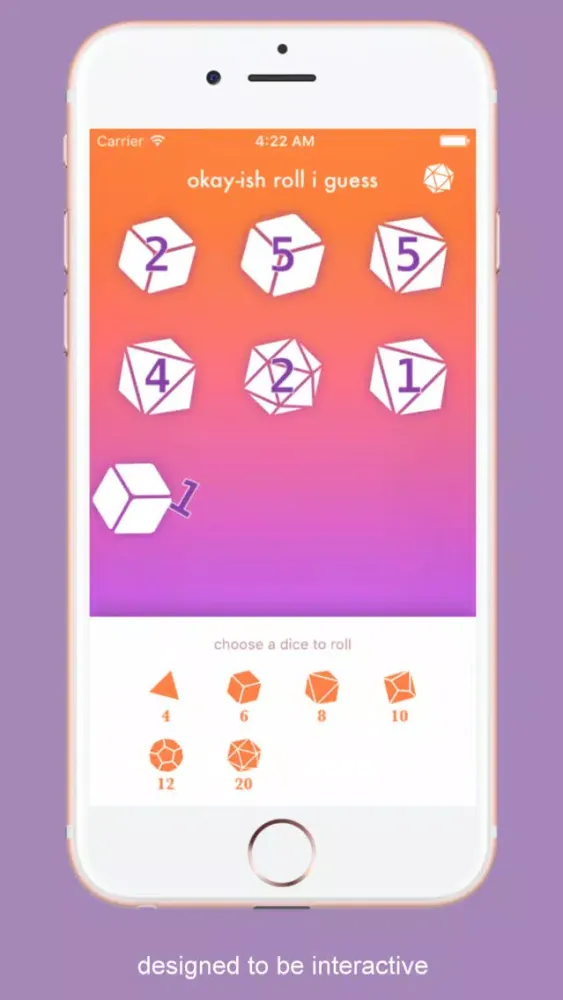ภาพหน้าจอของ DnDices