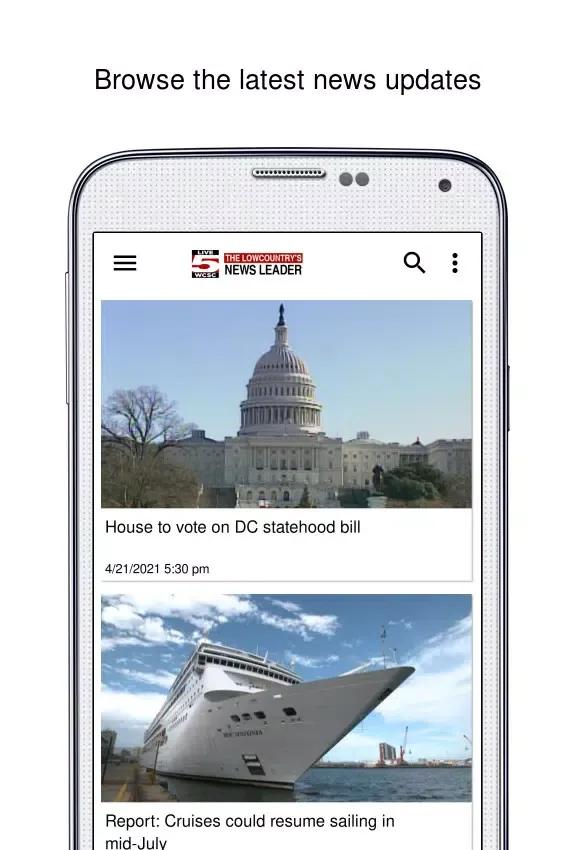 WCSC Live 5 News سکرین شاٹس