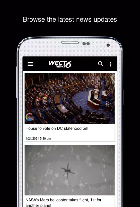 Tangkapan layar WECT 6 Where News Come First