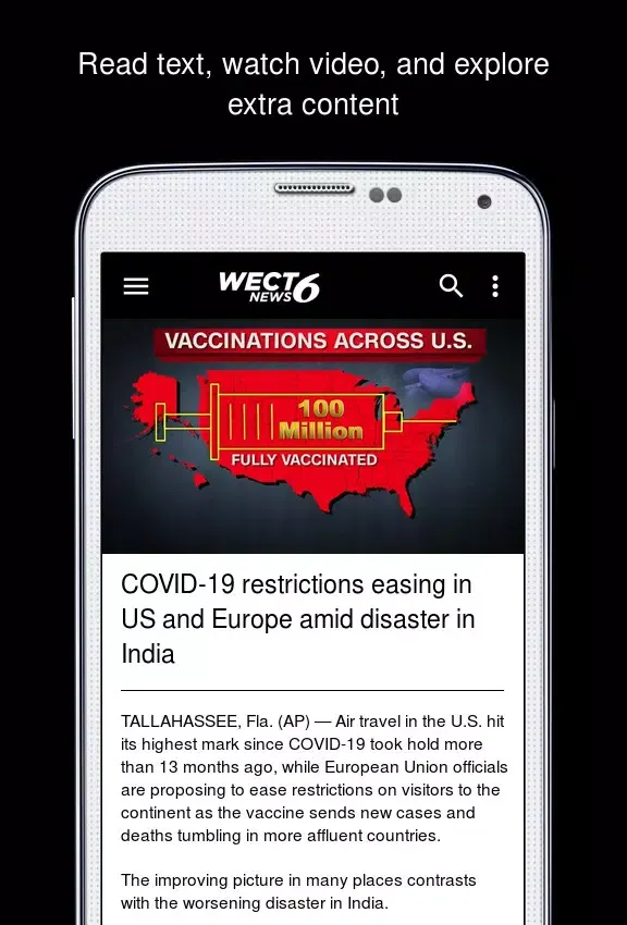 Tangkapan layar WECT 6 Where News Come First
