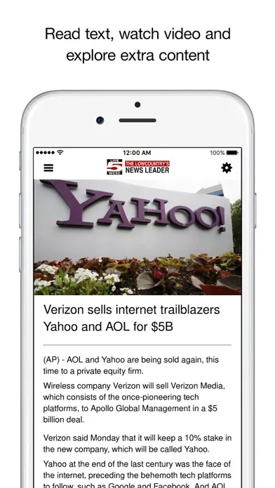 Screenshot di WCSC Live 5 News