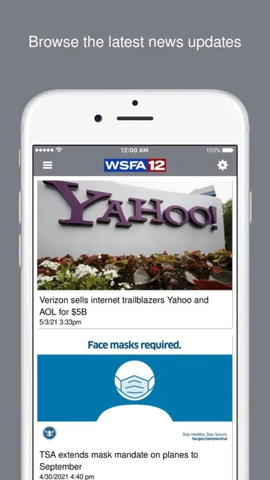 Capturas de pantalla de WSFA 12 News