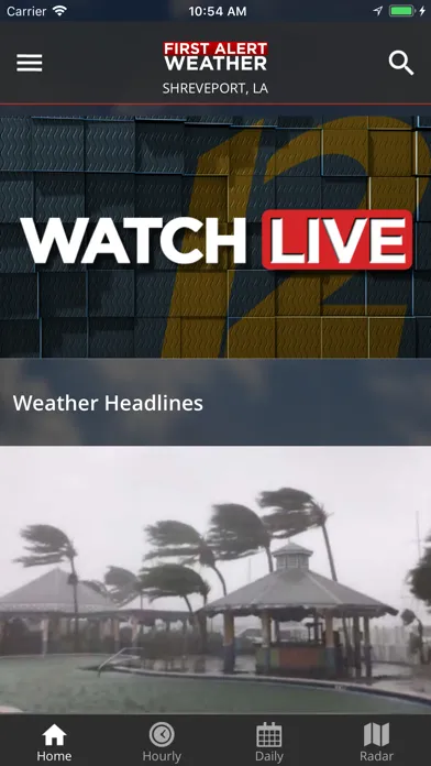 Capturas de pantalla de KSLA 12 First Alert Weather