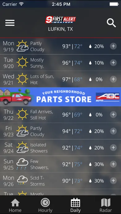 KTRE 9 First Alert Weather應用截圖