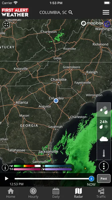 Ảnh chụp màn hình của WIS News 10 FirstAlert Weather