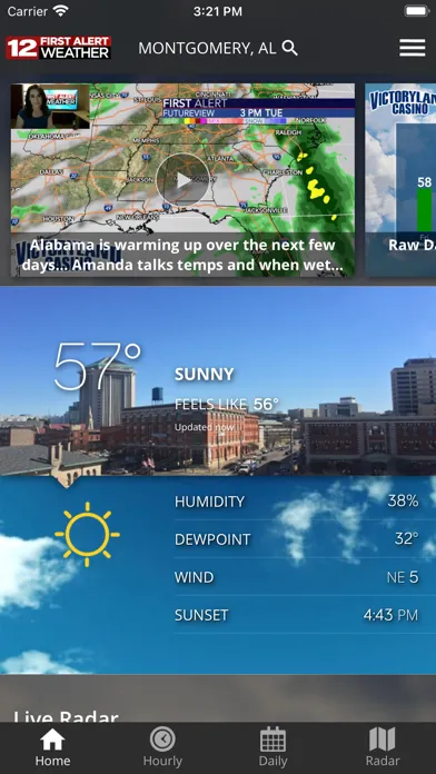 WSFA First Alert Weather سکرین شاٹس