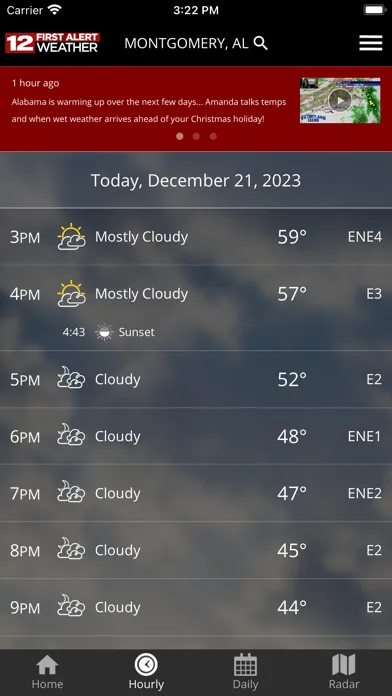 WSFA First Alert Weather سکرین شاٹس