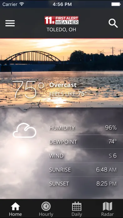 Capturas de tela do WTOL 11 Weather