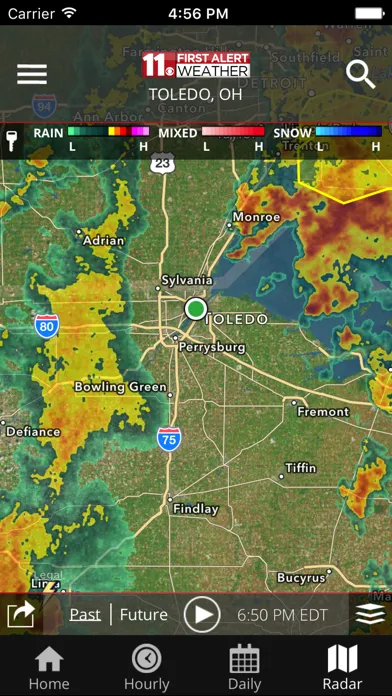 Capturas de tela do WTOL 11 Weather