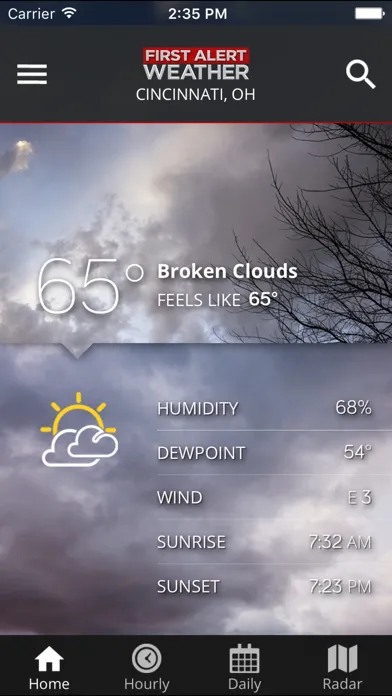 Tangkapan skrin FOX19 First Alert Weather