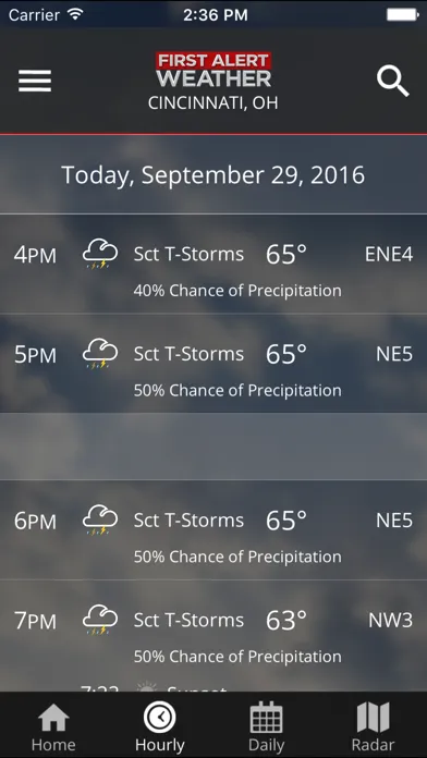 Tangkapan skrin FOX19 First Alert Weather