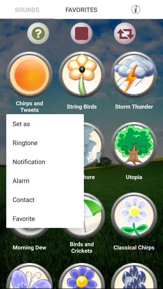 Nature Sounds Ringtones Screenshots