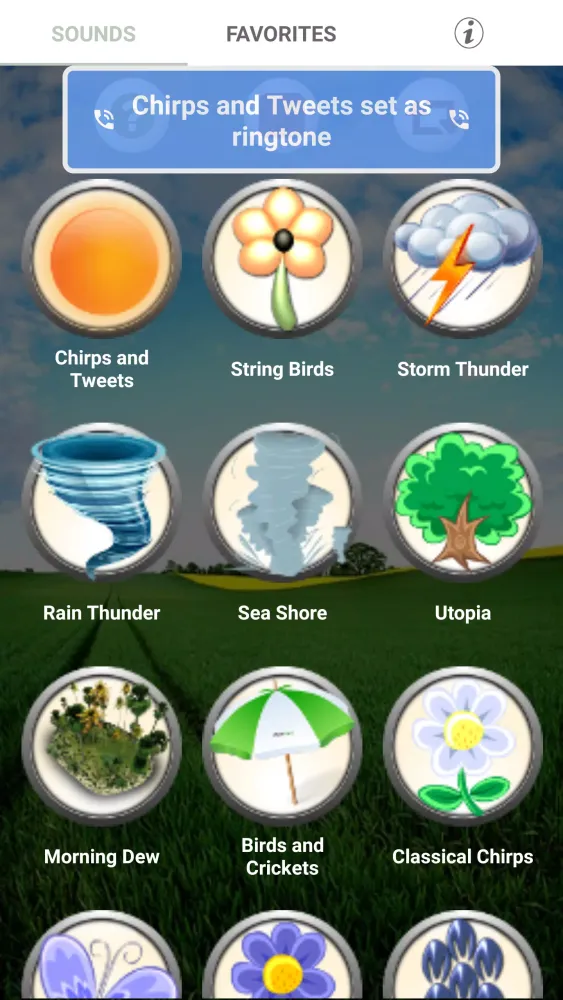 Nature Sounds Ringtones Screenshots