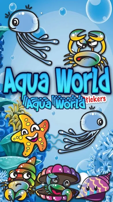 Aqua World Emoji Stickers Ekran Görüntüleri