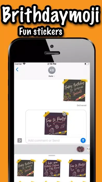 brithdaymojifunstickers Screenshots