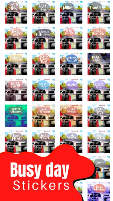 Busy day stickers スクリーンショット