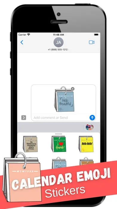 Calendar emoji stickers应用截图