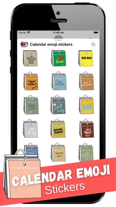 Calendar emoji stickers应用截图