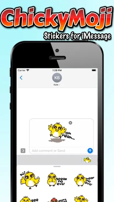 ChickyMoji Stickers 스크린샷