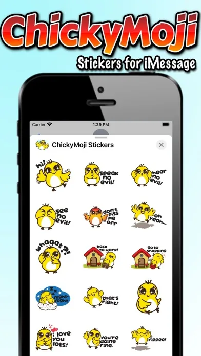 ChickyMoji Stickers 스크린샷