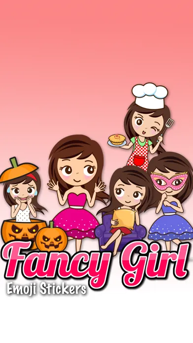 Fancy Girl Emoji Stickers Ekran Görüntüleri