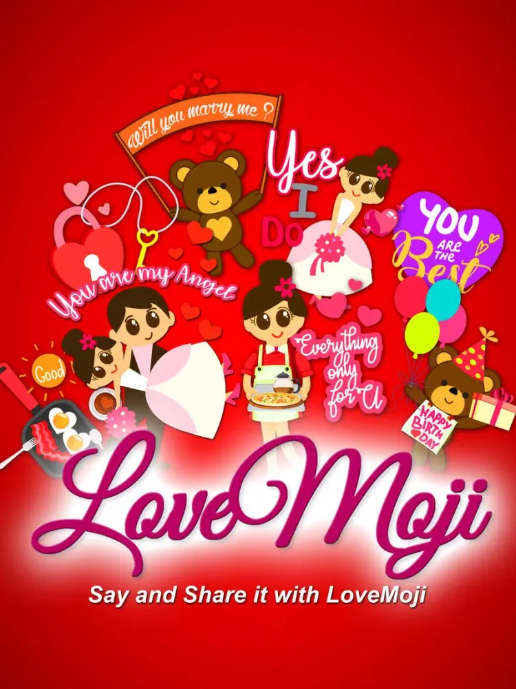 lovemoji sweet love Stickers iPad  স্ক্রিনশট