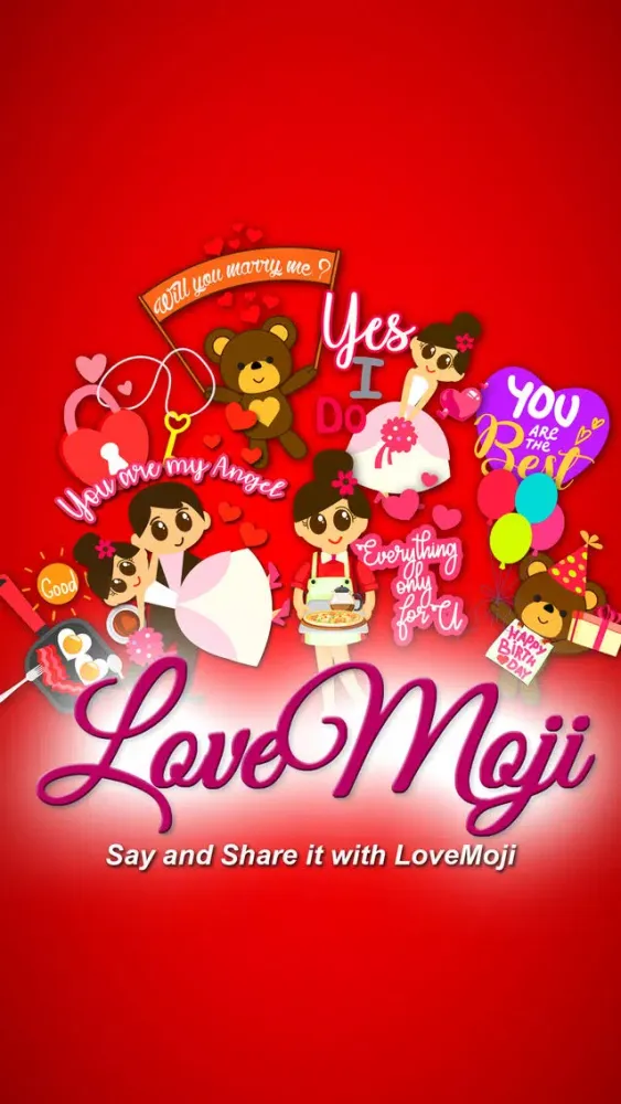 lovemoji sweet love Stickers স্ক্রিনশট
