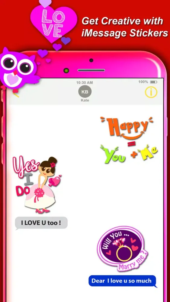 lovemoji sweet love Stickers স্ক্রিনশট