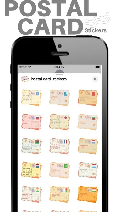 صور Postal card stickers