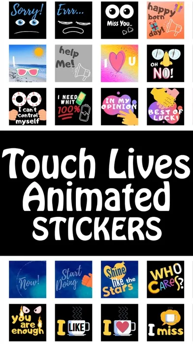 Captures d'écran de Touch Lives Animated emoji