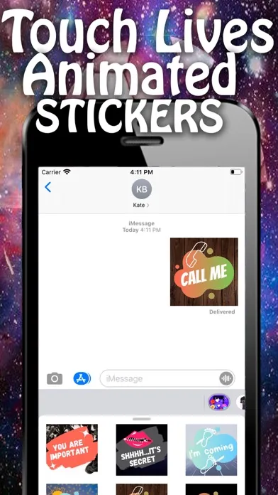 Captures d'écran de Touch Lives Animated emoji