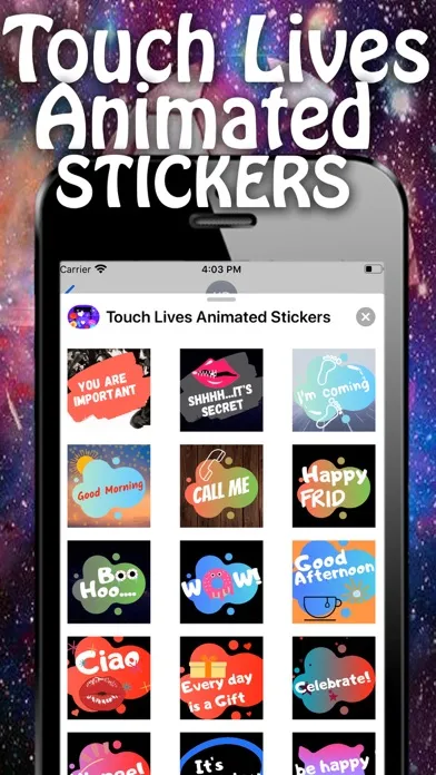 Captures d'écran de Touch Lives Animated emoji