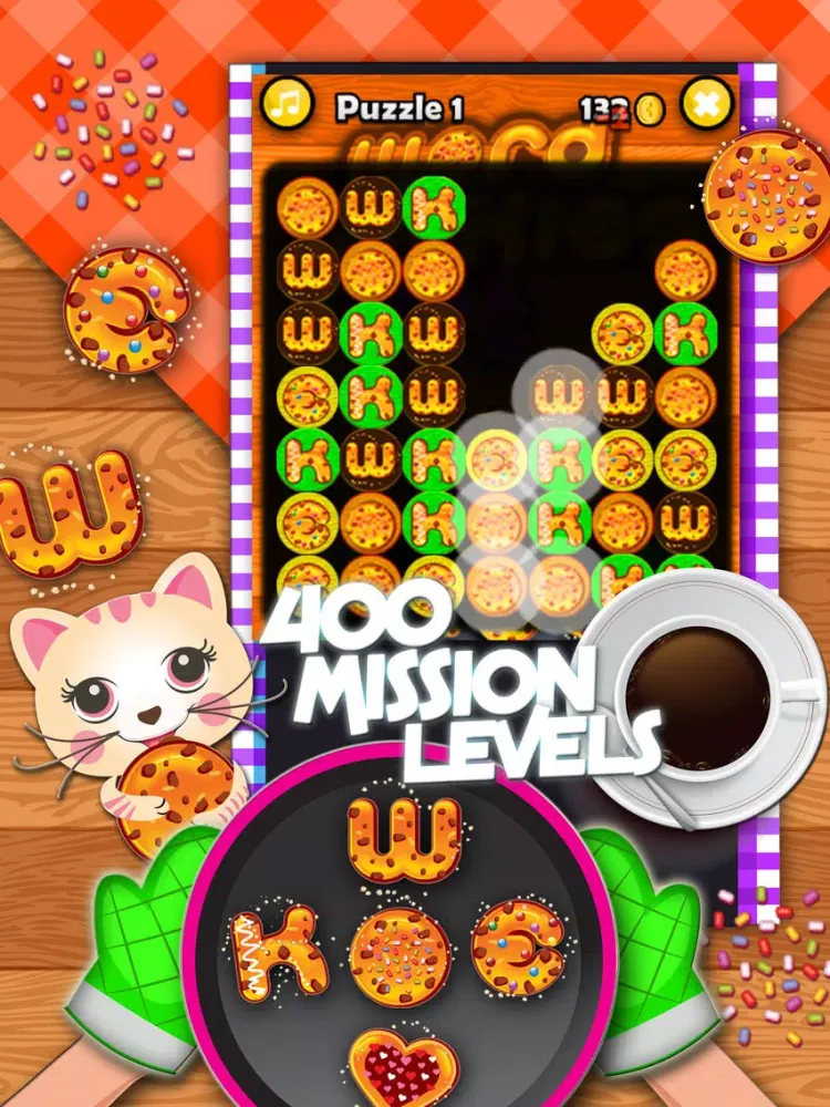 Word Cookies Cat iPad 应用截图